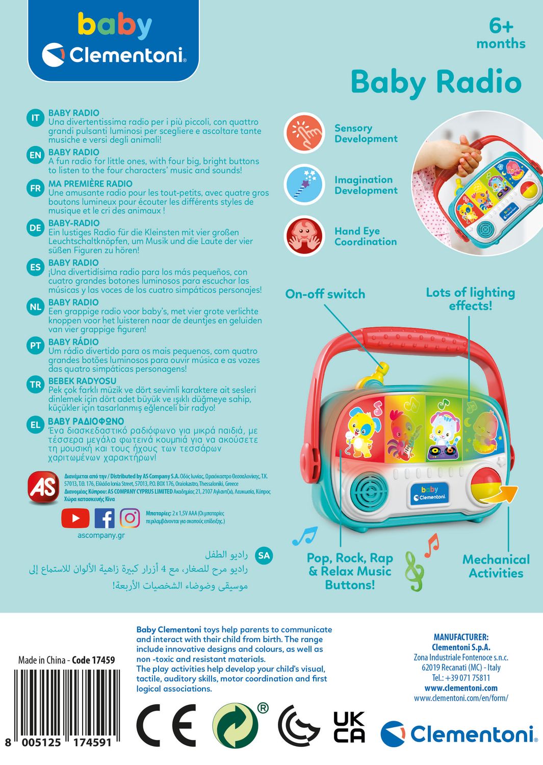 Baby Clementoni 17459 - Baby-Radio Baby Clementoni 17459 - Baby-Radio